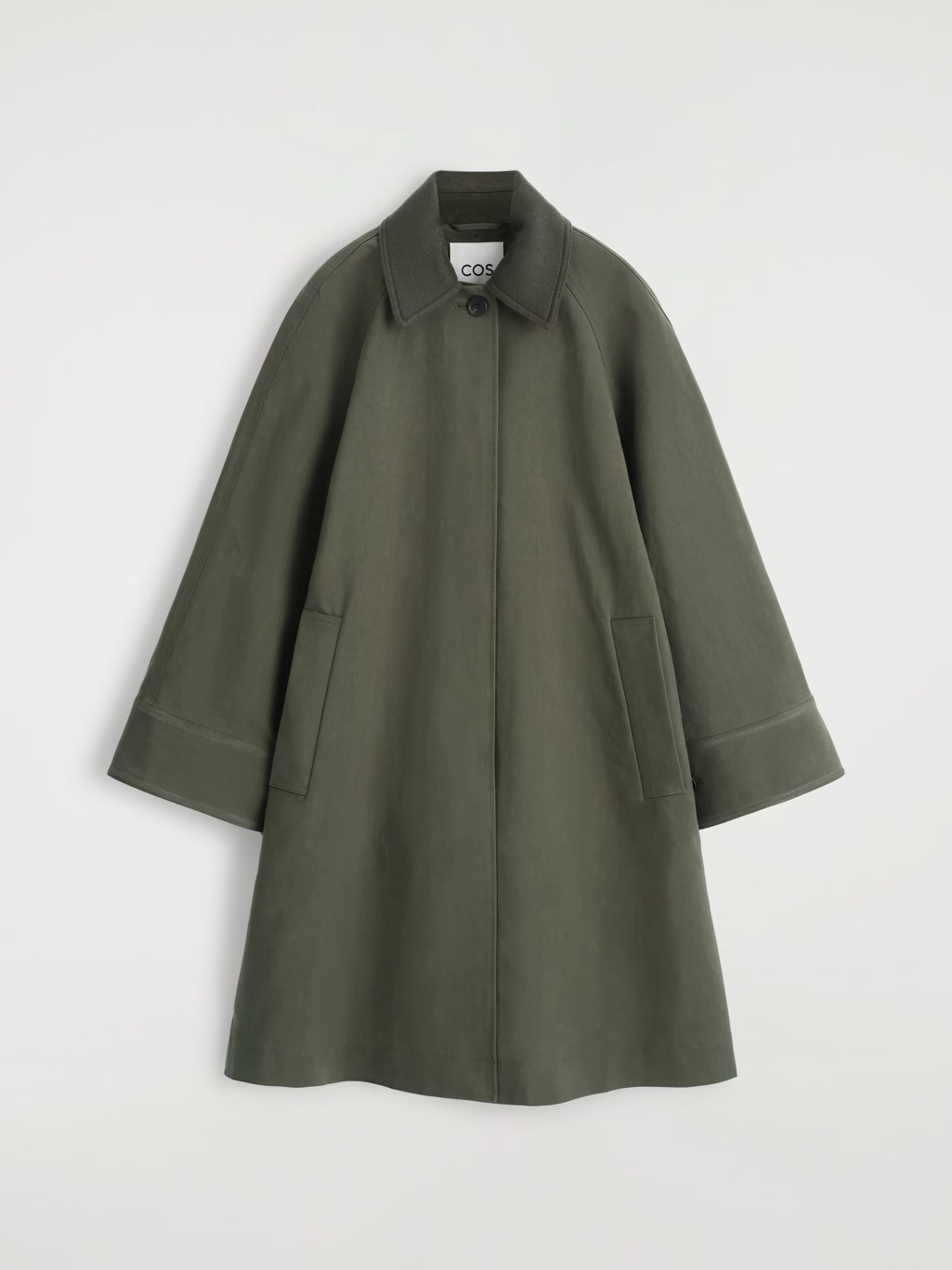 Cos Oversized Wool Trimmed Car Coat